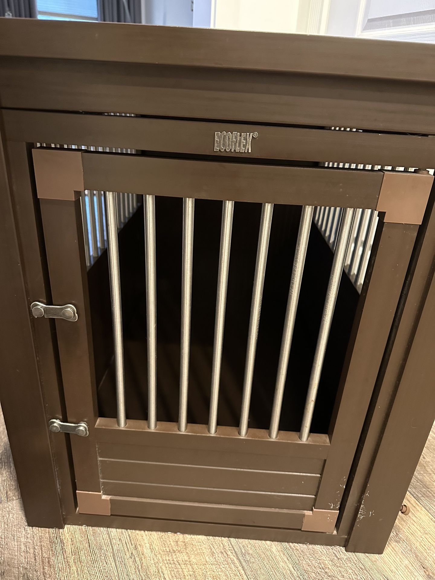 New Age Pet ecoFLEX Single Door Furniture Style Dog Crate & End Table
