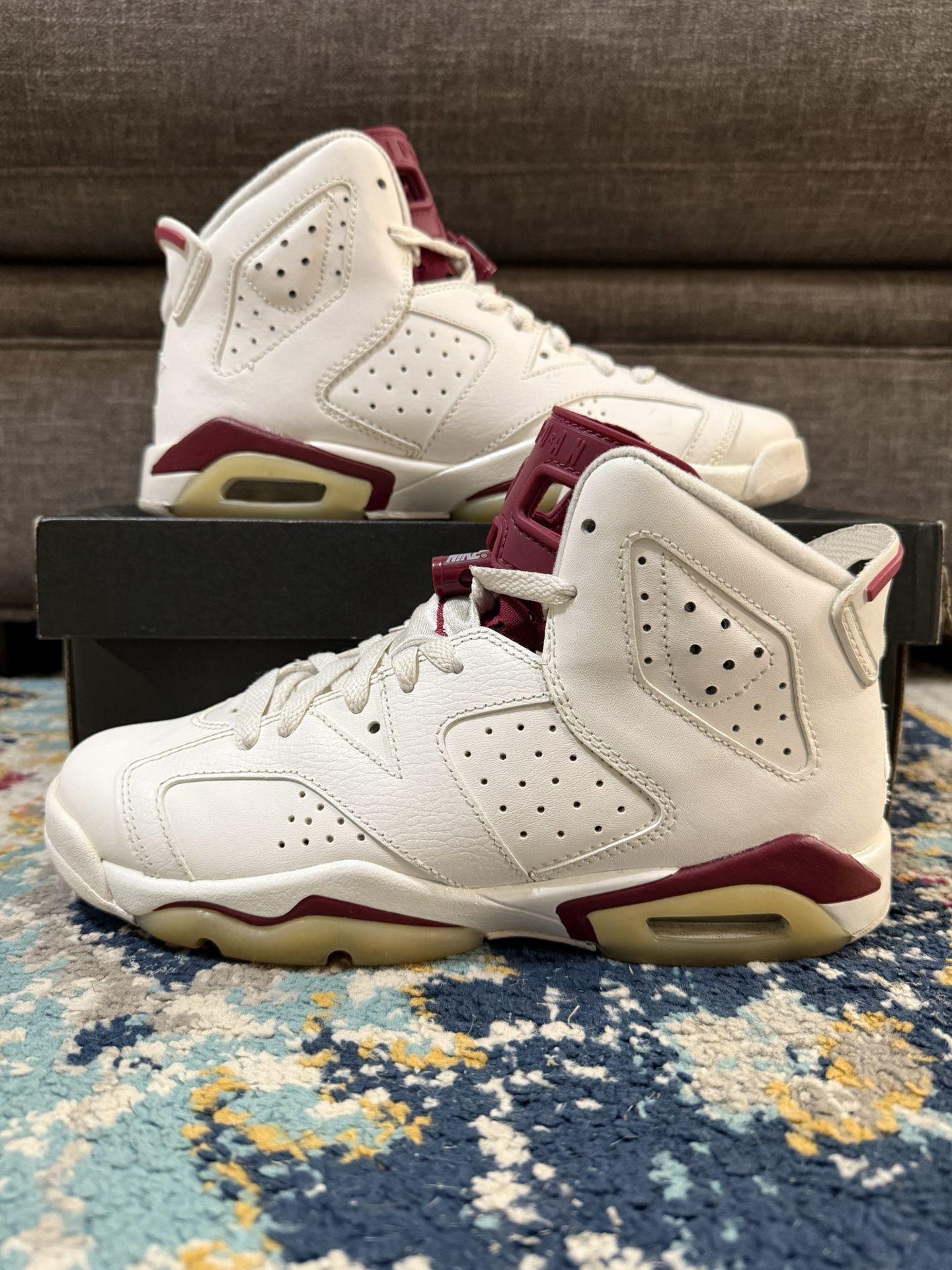 Size 6Y/7.5W - Nike Air Jordan 6 Retro OG BG “Maroon”