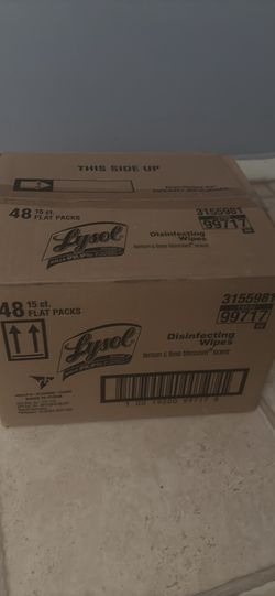 Lysol Disinfecting Wipes Travel Size 48x15ct Lemon & Lime