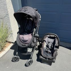 Evenflo Pivot Modular Travel System with LiteMax Infant Car Seat,
