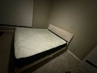 King mattress with bed