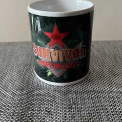 New! Survivor Happy Holidays Coffee Mug  