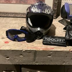 Motorcycle Helmet Goggles And Equipment 