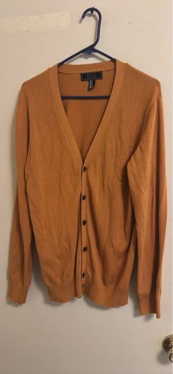 Mustard Yellow Button-Up Cardigan Sweater