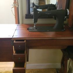 Antique sewing table