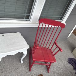 Rocking Chair And Table