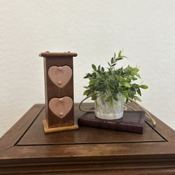 Adorable Vintage Handmade Solid Wood Heart Drawers -Jewelry/Trinket Box - Beaver Creek Beaman Iowa