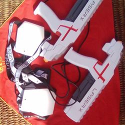 Laser X2-player-life Laser Tag Gaming Set Tested & Working 