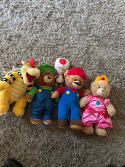 Build a bear Super Mario plush bundle