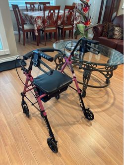 Walker with seat and storage