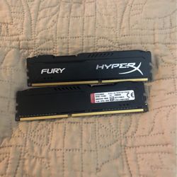 Hyper X ram 8gb DDR 3 1600 Mz 