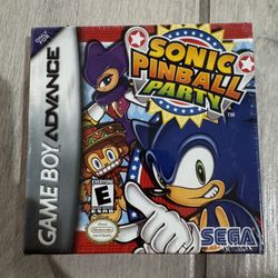 ULTRA RARE Sonic Pinball Party (Game Boy Advance 2003) *MINT* FACTORY- SEALED