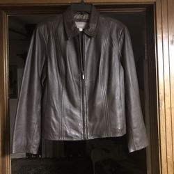Jacket Leather For Women’s Brand Croft & Berrow Size L Color Brown