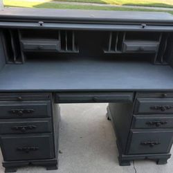 Refurbished Vintage Oak Roll Top Desk $150 