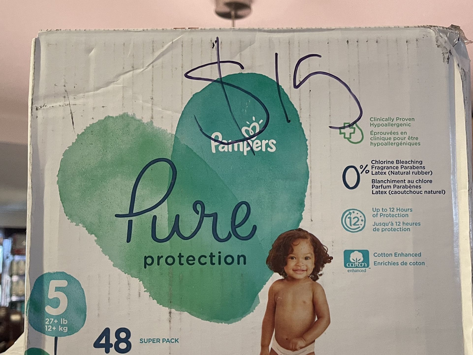 Pampers Pure Protection Size 5 48 $15