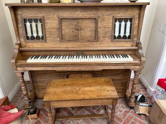 Upright Piano Schafer and Sons bench
