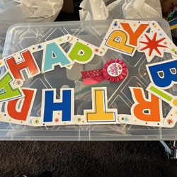Happy birthday banner