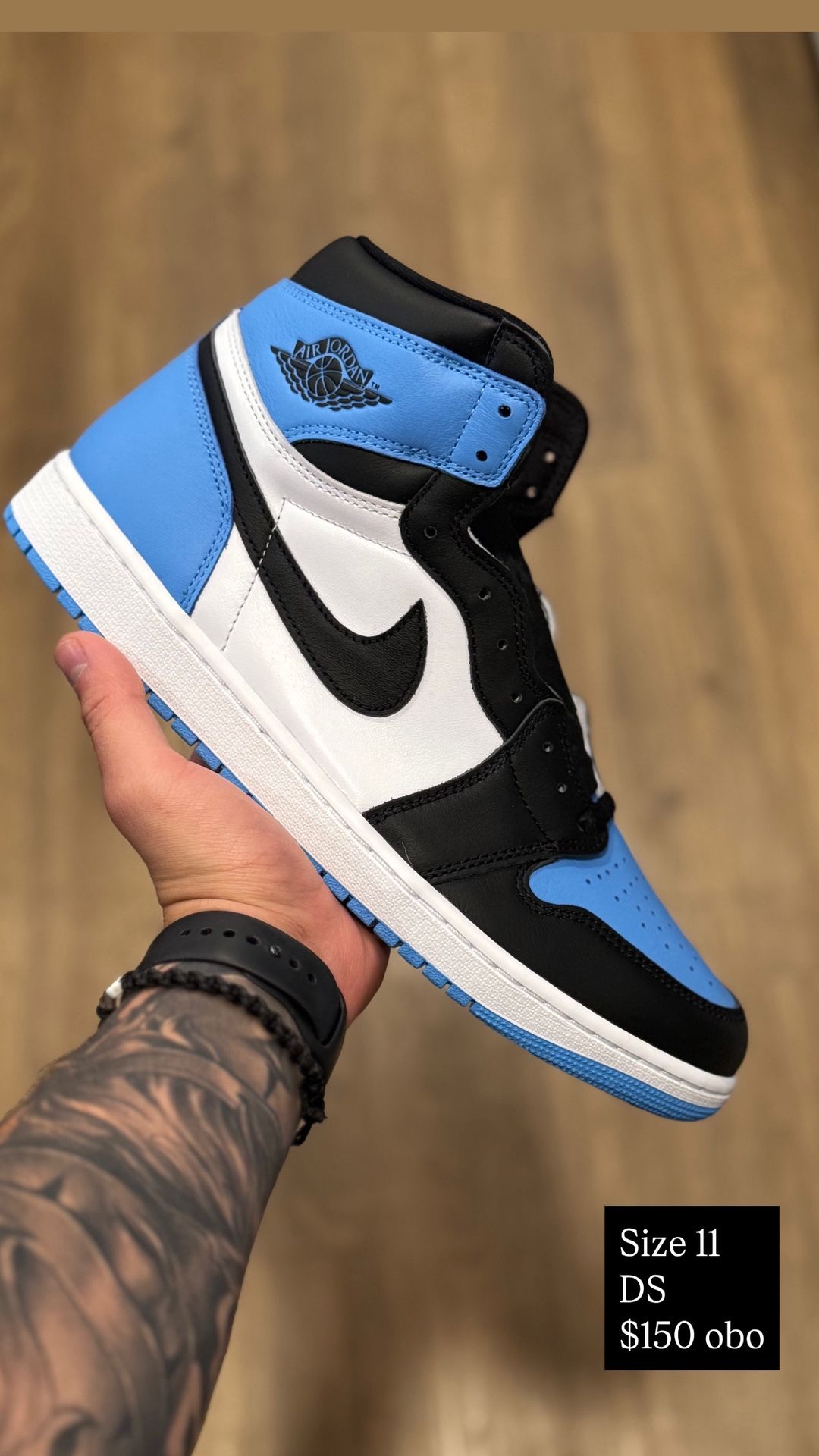 Jordan 1 UNC TOE Size 13