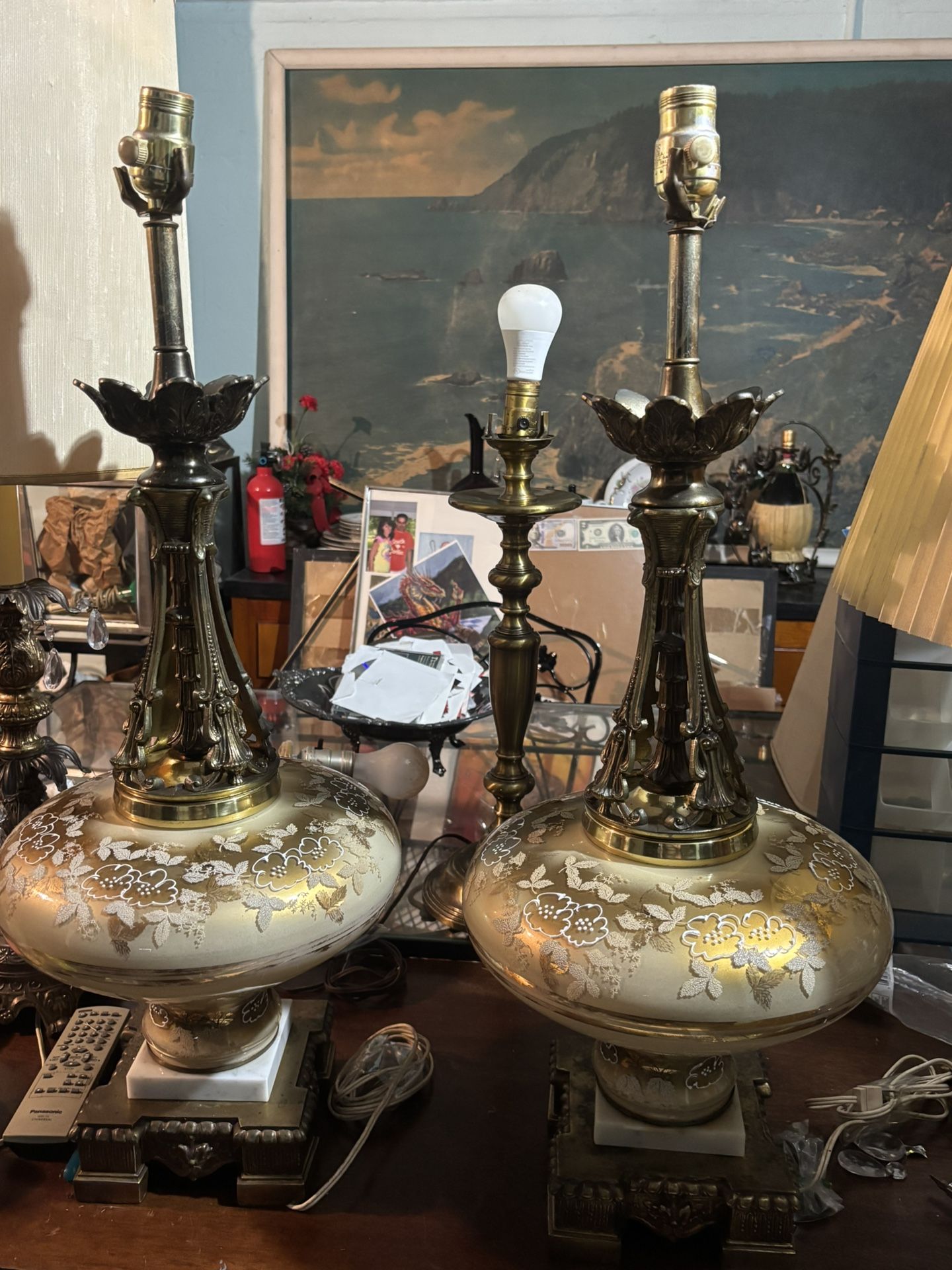 Vintage Hollywood Regency Table Lamp 