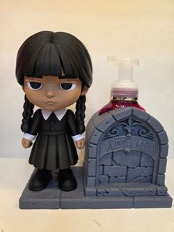 Addams Family Wednesday Addams Soap Dispenser Set