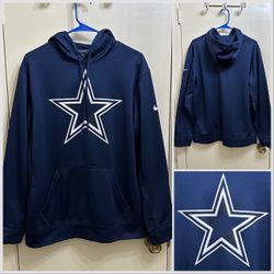 Nike Dallas Cowboys Therma-Fit Hoodie Size Large