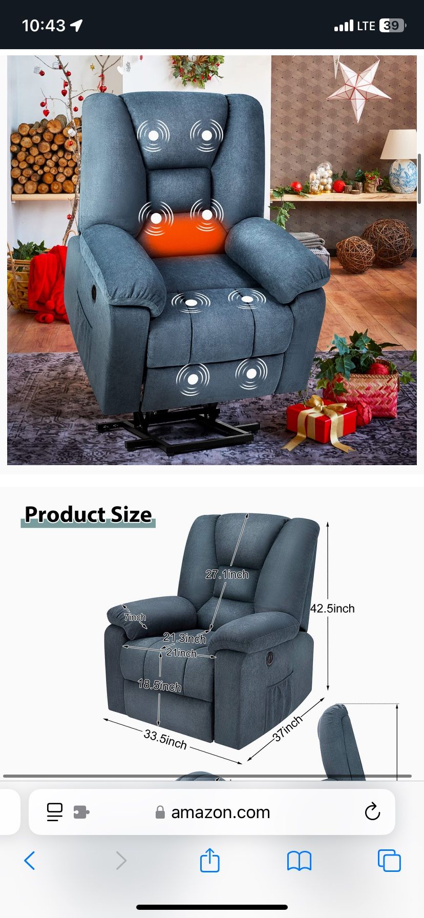Powerlifting Massage And Hard Chair For Sitting Or Even Sleeping On Same Color As Photo