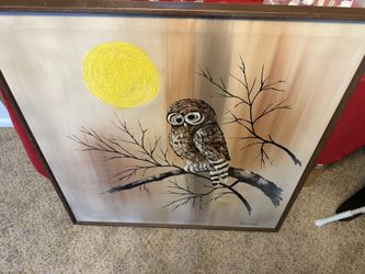 Hand painted owl