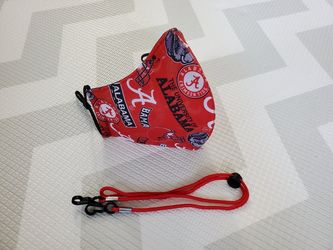 Alabama Crimson Tide Face Mask & Lanyard 2 pc Set