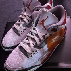 Jordan 3 fire red 8.5M