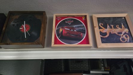 Hand made pine wood Vinyl record display/frame