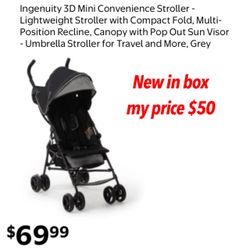 New in box The Ingenuity 3Dmini is the #1 Umbrella Stoller; durable steel frame weighs just 11 pounds; folds compactly 🚨50 firm pick up east Palmdale