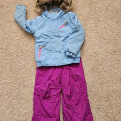 Girls Ski Jacket and Pants Waterproof 4-5T (40 -45inch Height)