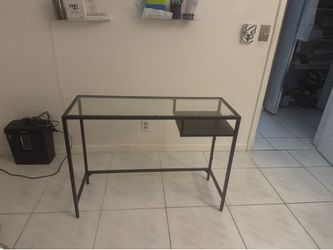 Glass desk