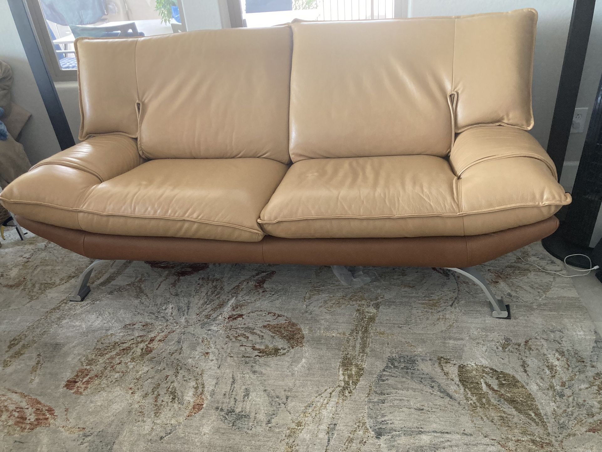 AZ Leather, Leather Sofa, Loveseat And Ottoman