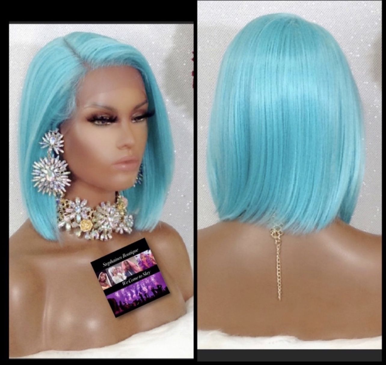 Human Hair Blended Lace Front Wig