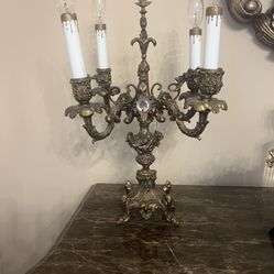 Brass Antique  Lamps set Of 2