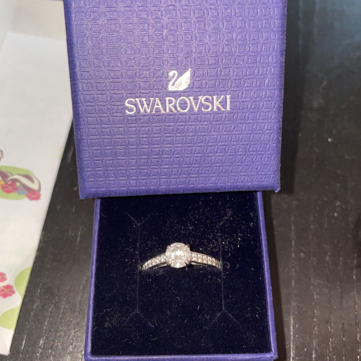 SWAROVSKI Silver Diamond (size 8) Worn Once