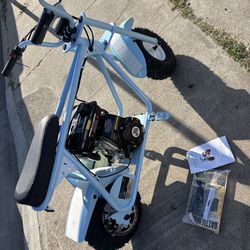 Visicleta con motor de gasolina