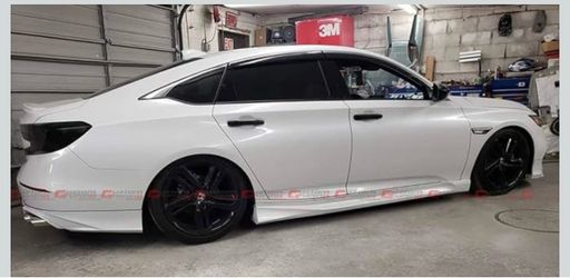 Honda Accord White side skirts