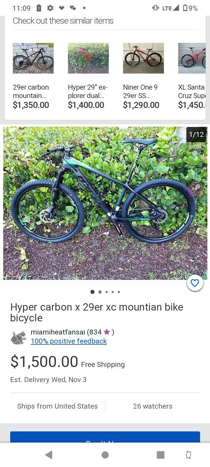 $1,500 Hyper CARBON X Bicycle For Sale Starting At $800 . This Is The Tony Hawk Of Bikes And Sporty,fast MTB  Bike Ever 