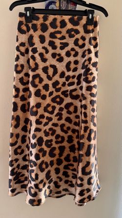 Leopard long skirt