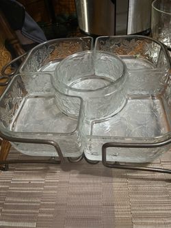 Princess House compartment bowl