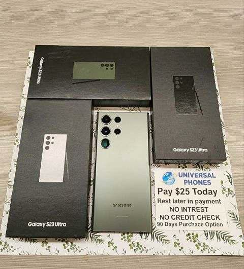 SAMSUNG GALAXY S23 ULTRA 256GB UNLOCKED. FREE SMARTWACH/ HEADPHONES. PAY $1 TODAY REST IN PAYMENTS. NO CREDIT NEEDED FINANCING