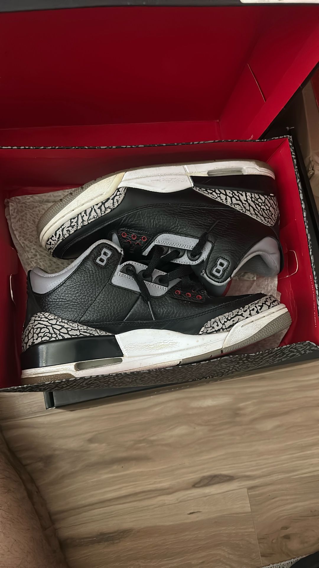 2011 Black Cement 3s Sz 9