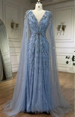 Dusty blue dress