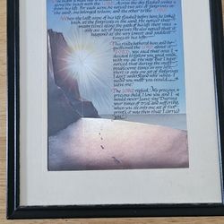 Framed art print of a quote from The Lord of the Rings, featuring a unique watercolor background #LordOfTheRings #FantasyArt