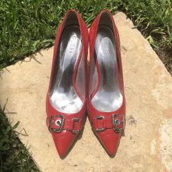 Red Guess Heels