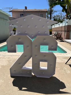 26 Light up numbers with cap 3ft.