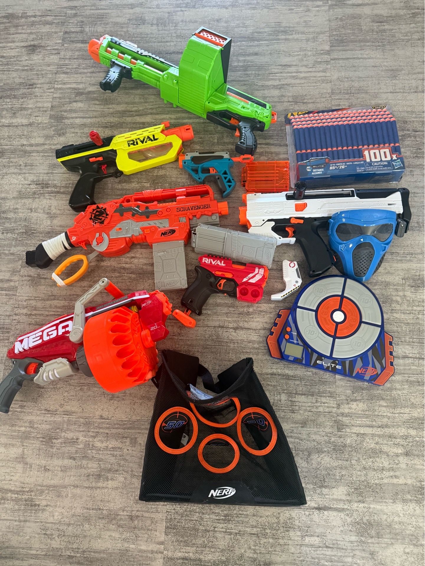 Nerf gun assortment