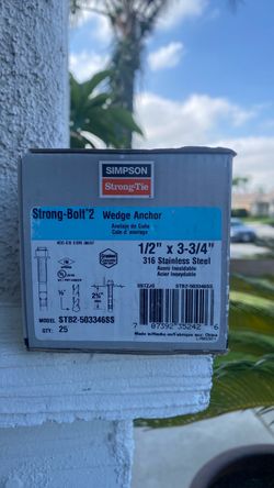 Simpson wedge anchor